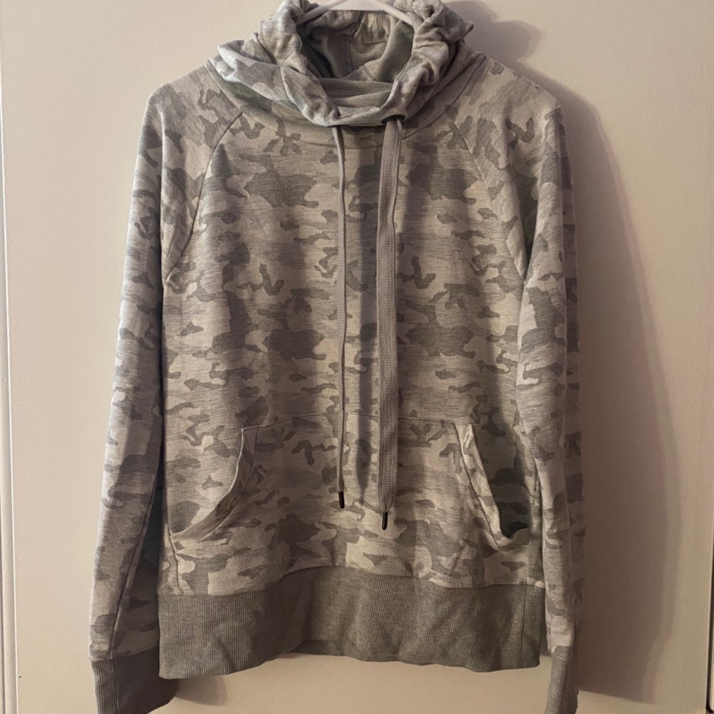 Grey camouflage sweatshirt